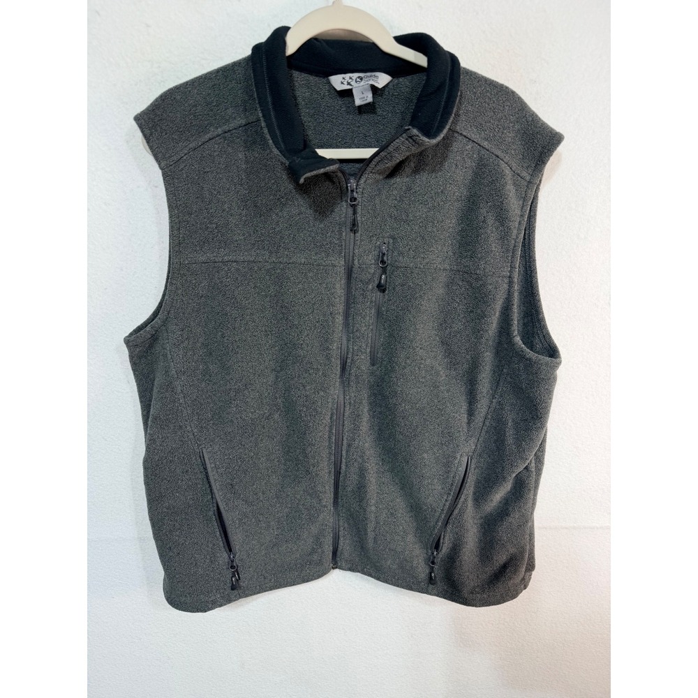 Guide Series Vest Fleece Full Zip Outdoor Gorpcore Men's Large Gray Cozy Hiking